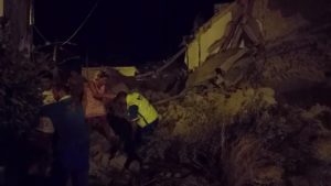 Parte de los daños causados por el Sismo magnitud 3,6 cerca de Nápoles