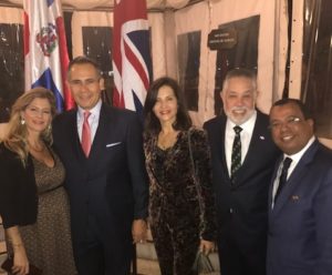Durante recepción de la embajada en Semana Dominicana en Reino Unido
