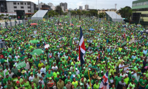 El Movimiento Verde realiza actividades contra los sobornos y la corrupción. R.M.