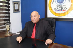 El presidente del proyecto Visión Nación, José Cristopher.