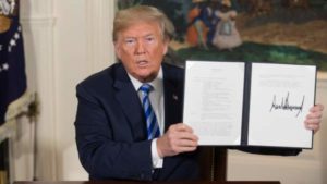 El presidente estadounidense Donald Trump abandona acuerdo nuclear con Irán